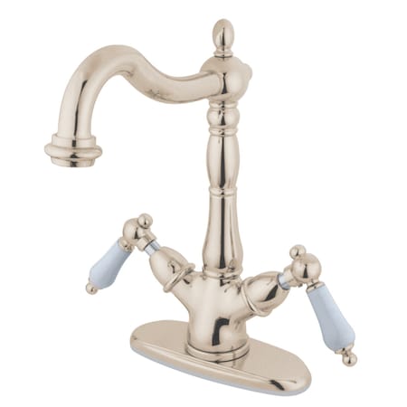Kingston Brass KS1496PL Vessel Sink Faucet, Polished Nickel KS1496PL